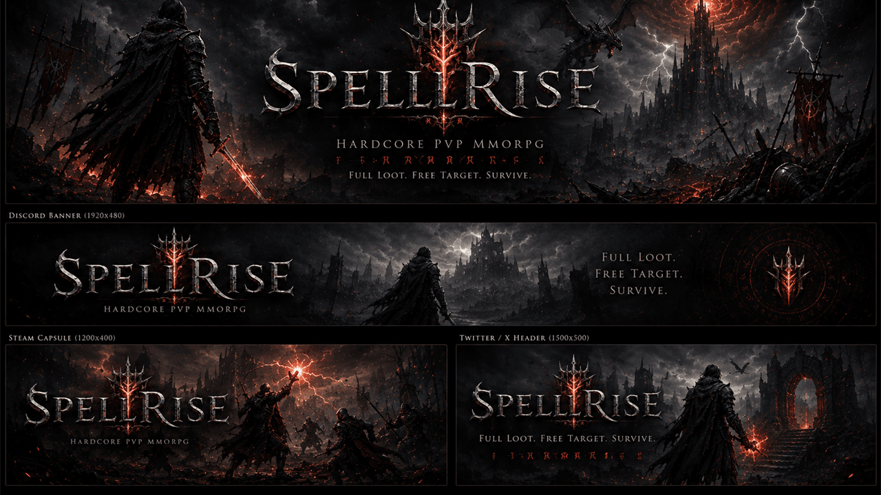Mundo persistente de SpellRise com castelos e nevoa